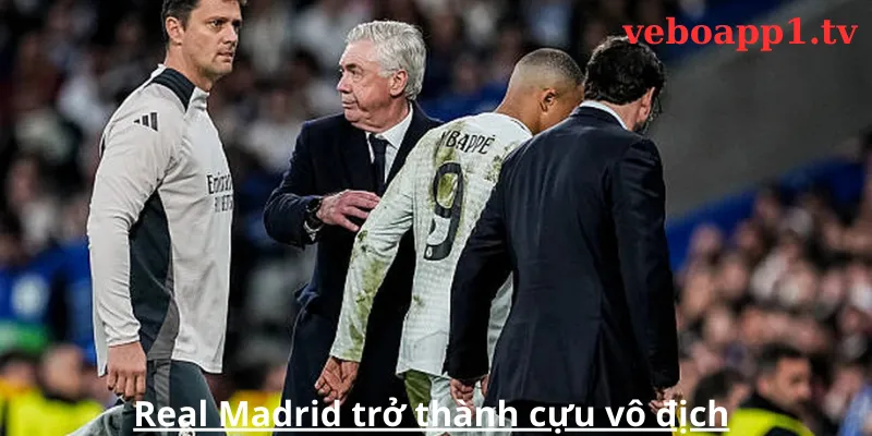 Real Madrid trở thành cựu vô địch